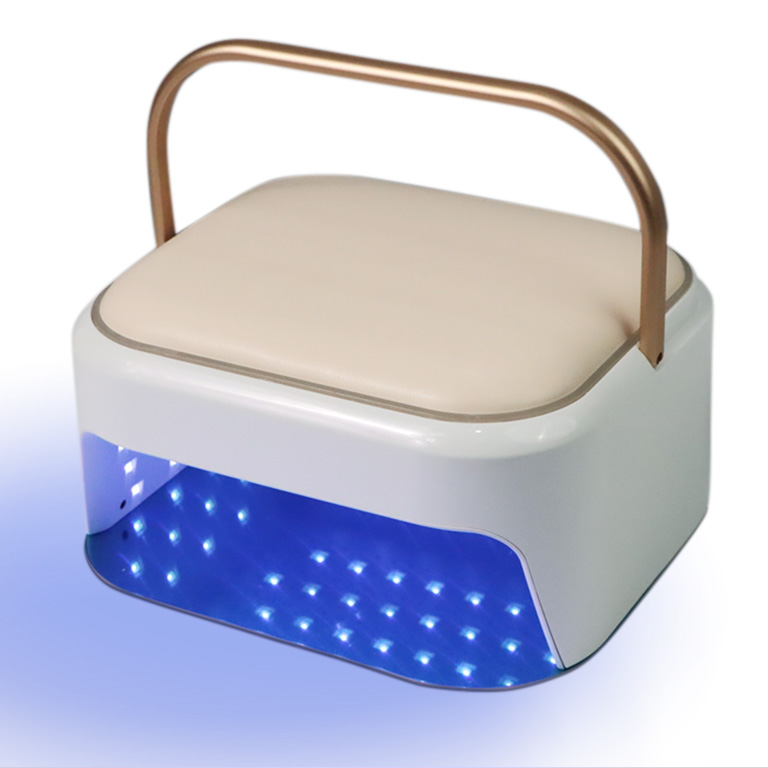 Wireless 128W UV LED Nail Lamp in Purple for Manicure